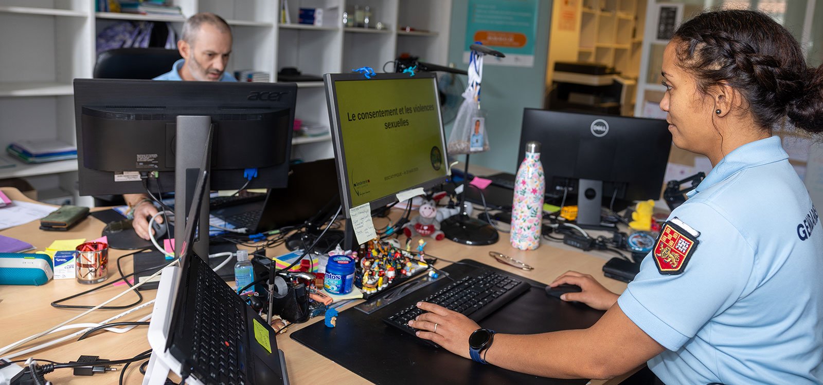 Adjudants Fabrice Louit et Raihau Tauotaha