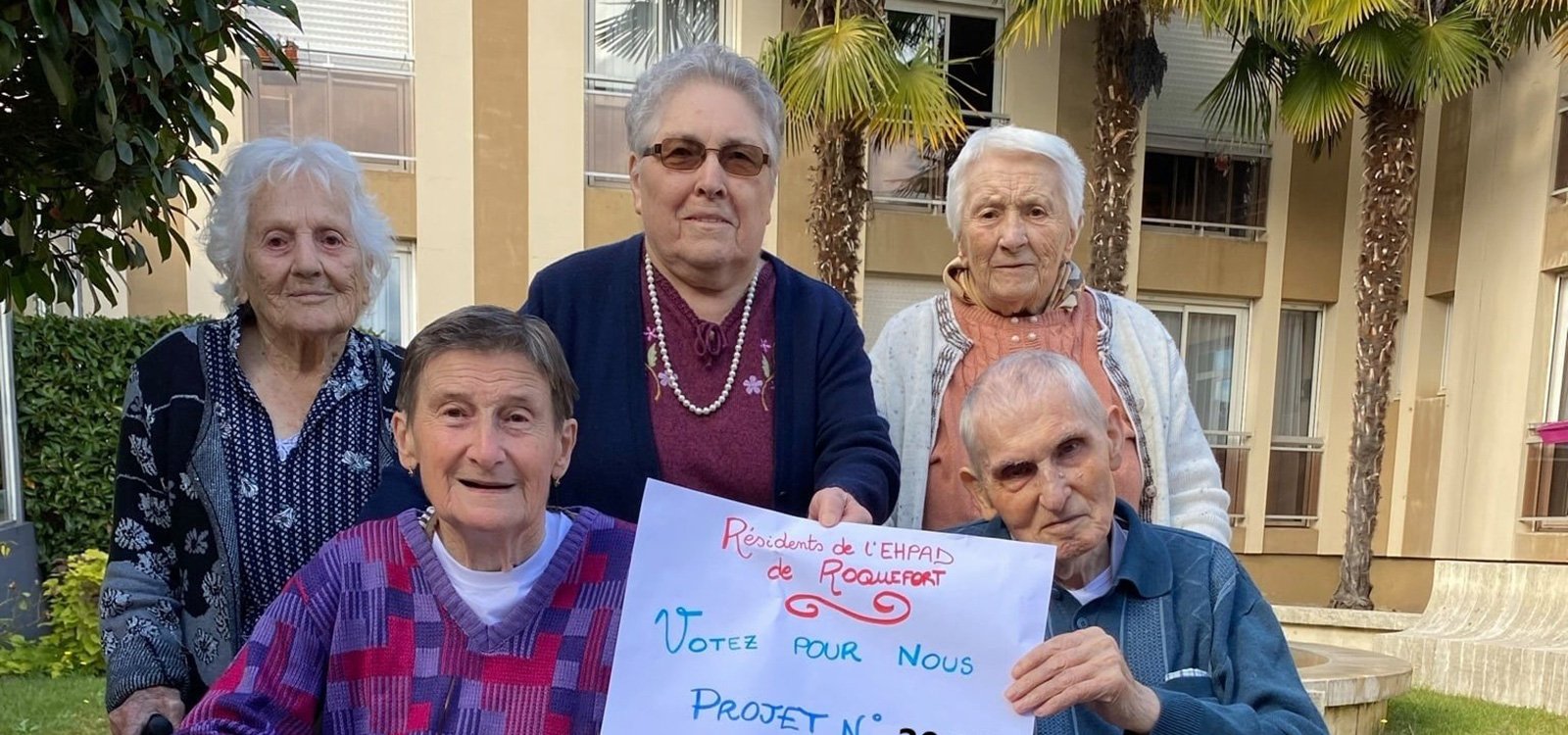 Les résidents se sont prêtés au jeu de la campagne